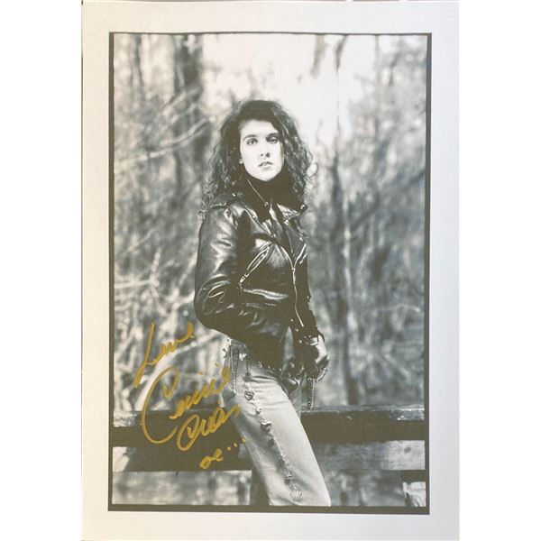 Signed Celine Dion Media Press Photo