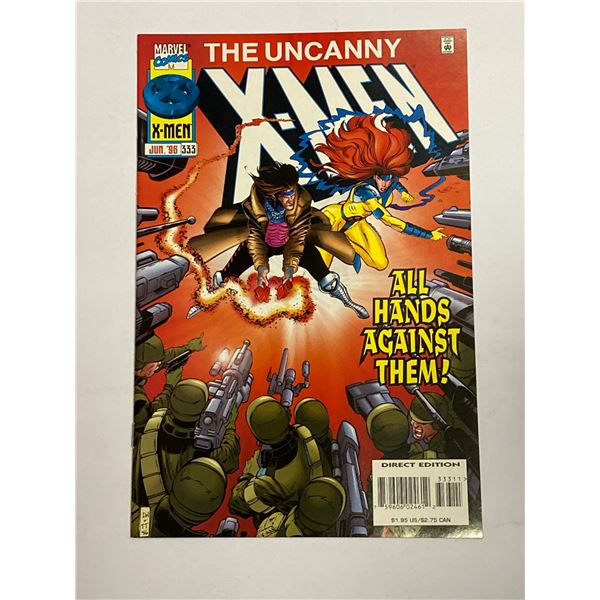 Uncanny Xmen #333 X MARVEL Vintage Comic Book