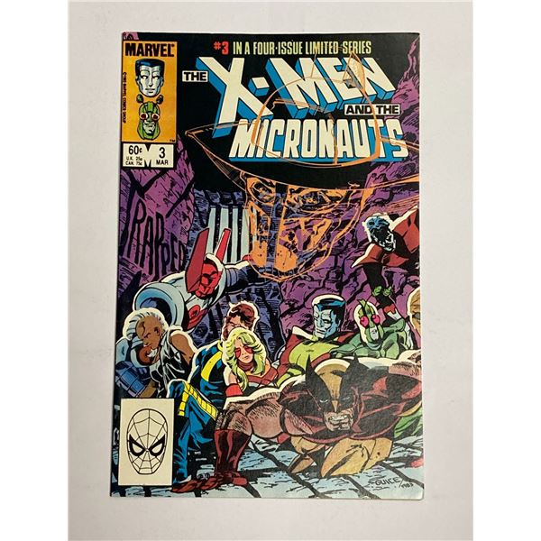 Xmen and the Micronauts #3 X MARVEL Vintage Comic Book