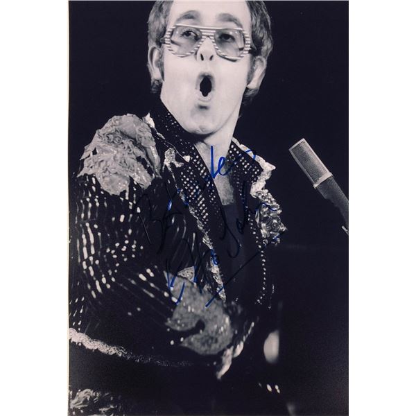 Elton John Photo Autograph Signed