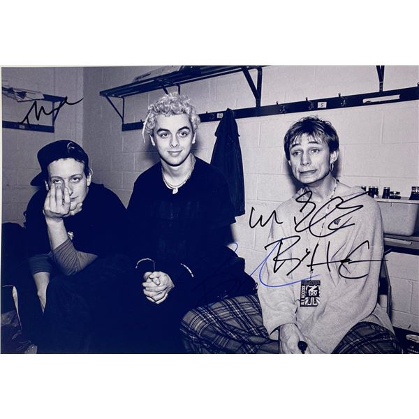 Autograph Signed Green Day Photo