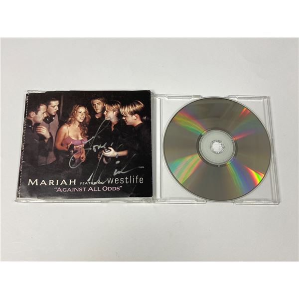 Autograph Signed Mariah Westlife Against All Odds Single