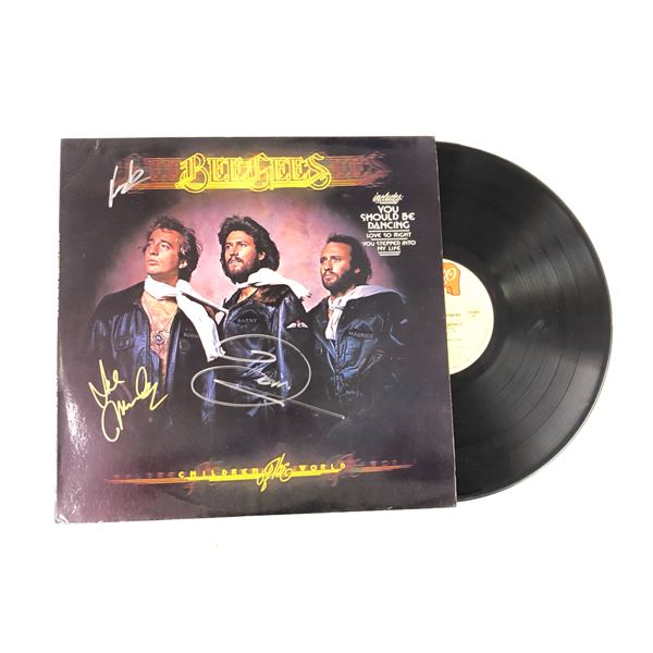 Autograph Signed Bee Gees Children World Vinyl