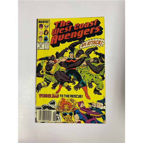 Avengers West Coast #33 Vintage Marvel Comic