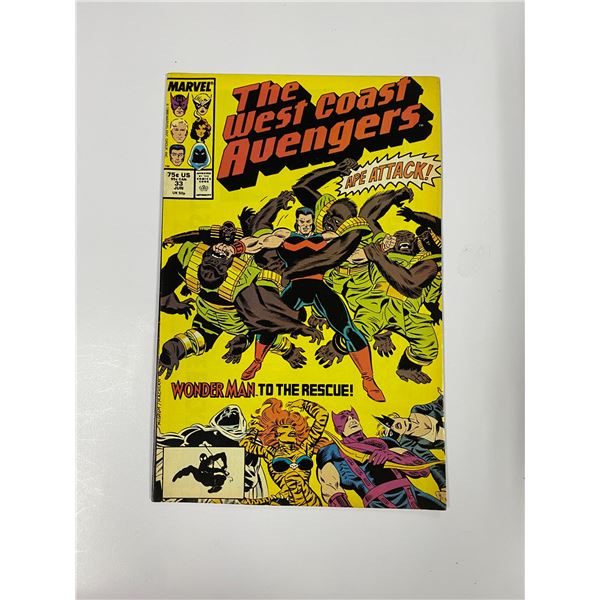Avengers West Coast #33 Vintage Marvel Comic