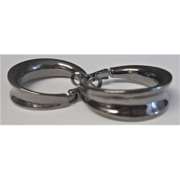 Lia Sophia Rhodium Hoop Earrings