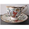 Image 1 : Tea Cup and Saucer - Queen Anne Bone China - The Queen's Beasts The Falcon of Plantagenets