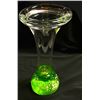 Image 1 : Murano Glass Vase,  Green bottom