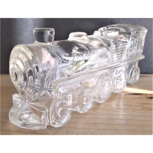 Vintage Glass Locomotive Candy Container T.H. Stough Engine #1028