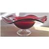 Image 1 : Ruby Glass Bowl - Flaw on Base