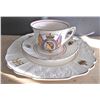 Image 1 : HRM Queen Elizabeth II Coronation Tea Service - Cup, Saucer, and Serving Plate