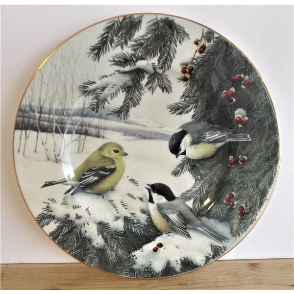 Lenox Scenic Accent Luncheon Plate Winter Greetings