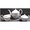 Image 1 : Morning Mist Tea Pot, Creamer, and Sugar Bowl - Northumbria Fine Bone China