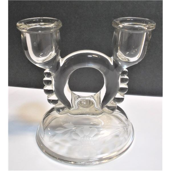 Cornflower Crystal Candlestick