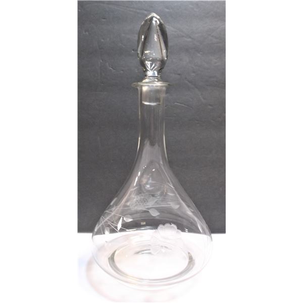 Cornflower Crystal Decanter - With Stopper