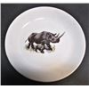 Image 3 : African Animal Tea Cup, Saucer, and Side Plate - Made in Kenya - Crazing on all Three Pieces