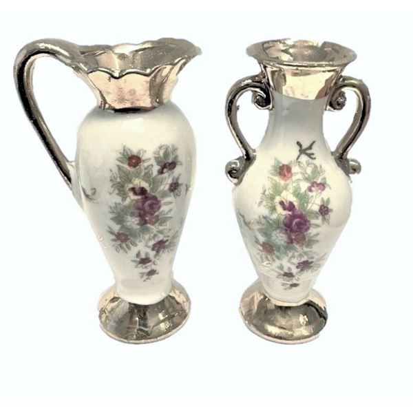 Miniature pitcher and vase made in Japan 1950's