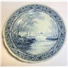 Image 1 : Royal Sphinx by Boch Delfts Wall Plate Charger River Scene