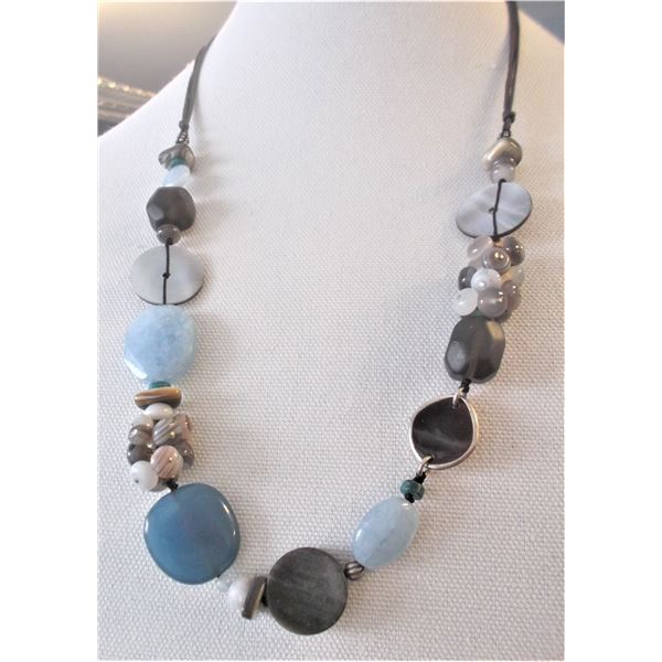 .925 Silver Silpada Sterling Silver mixed beaded Necklace - N2228