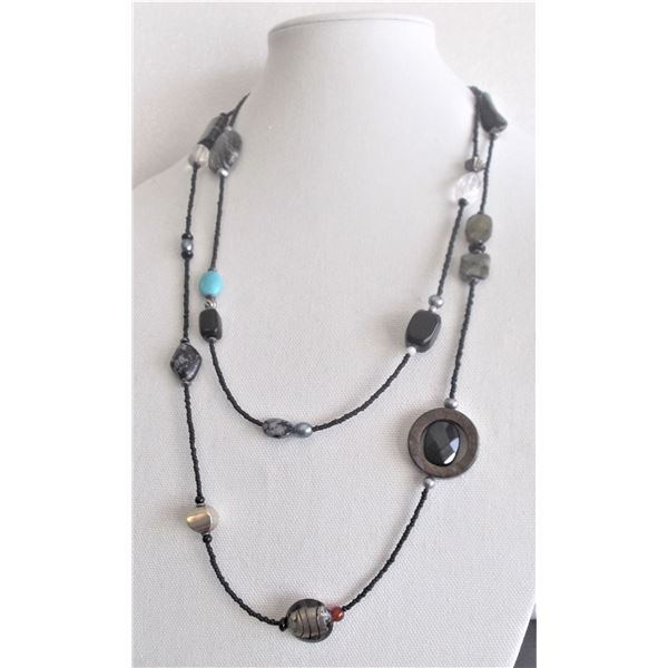 .925 Silver Silpada Multi-Stone Boho Necklace - B1967