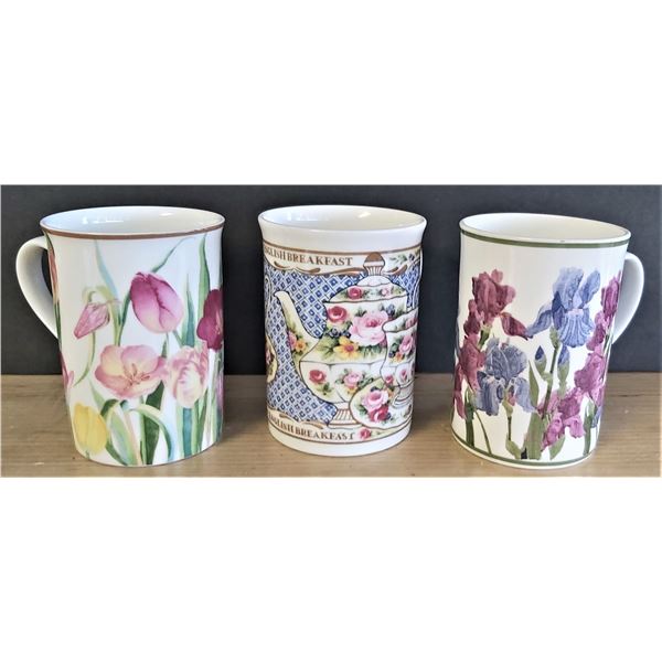 Three Bone China Mugs