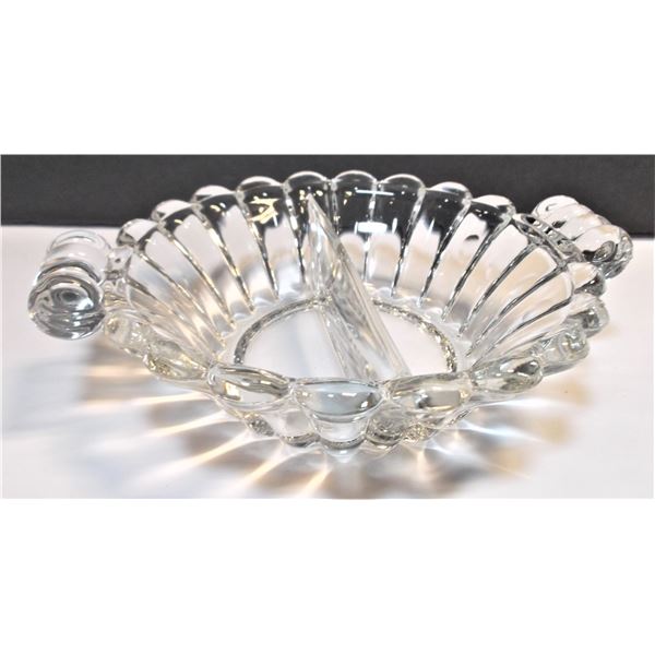Crystal Candy Dish - Divided