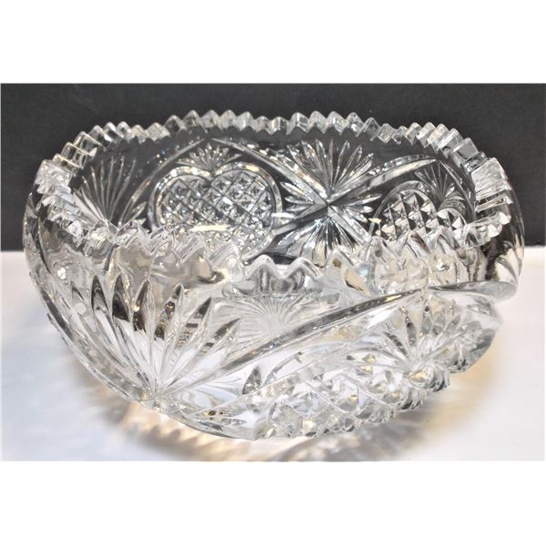 Crystal Bowl - Sharp Edge and Flaw - See images