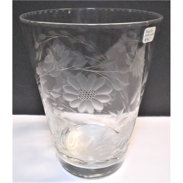 Cornflower Crystal Vase - Flaw - See Images