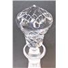 Image 3 : Lead Crystal Decanter with Stopper - 15" Tall