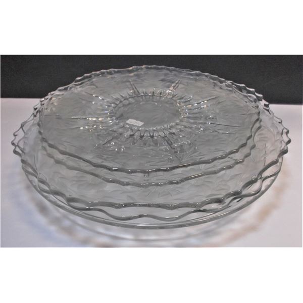 Six Cornflower Platters - Five Different Styles