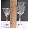 Image 3 : Cornflower Crystal Stemware  - Two Different Sizes - Seven Glasses Total