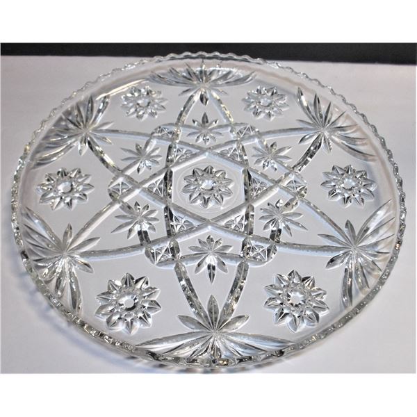 Crystal Platter -  13.5"