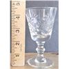 Image 3 : EIGHT Pinwheel Sherry Glasses - 1 Sharp Edge/Chip - See Images