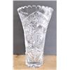 Image 1 : Pinwheel Lead Crystal Vase - Heavy