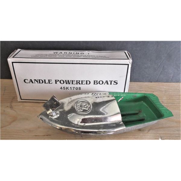 Candle Powered Tin Toy Boat