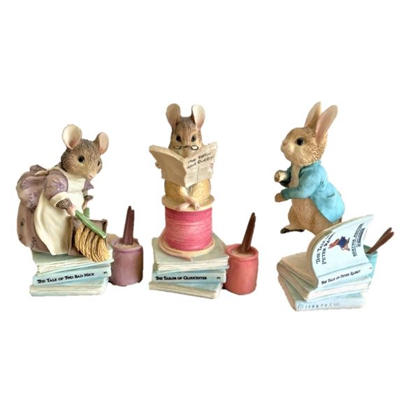 Beatrix Potter Figurines (x3)