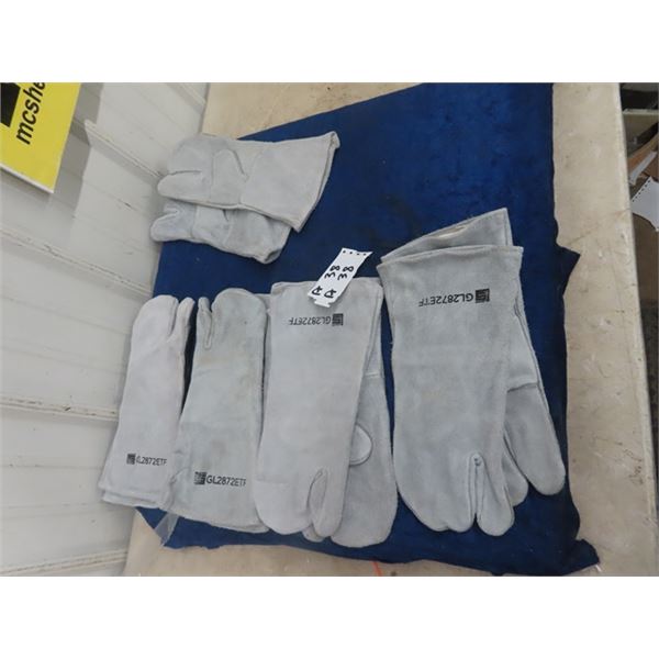 5 Sets of New Welding Gloves