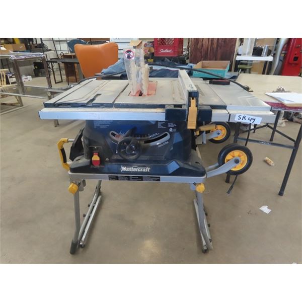 Mastercraft Table Saw on Job Site Stand