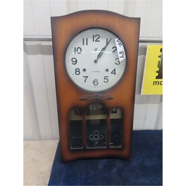 31 Day Regulator Clock