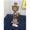 Image 1 : Brass Figurine Mantle Clock 12.5" Tall