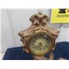 Image 2 : Brass Figurine Mantle Clock 12.5" Tall