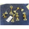 Image 1 : Vintage Glass & Brass Door Hardware+ Knobs