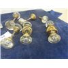 Image 2 : Vintage Glass & Brass Door Hardware+ Knobs