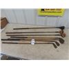 Image 1 : 7 Golf Clubs - 5 have Wooden Handles