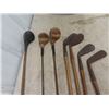 Image 2 : 7 Golf Clubs - 5 have Wooden Handles