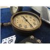 Image 2 : 7 Gauges ; Galvanometer, OHMS, Volts, Hydraulic  Pressure Brass Gauge