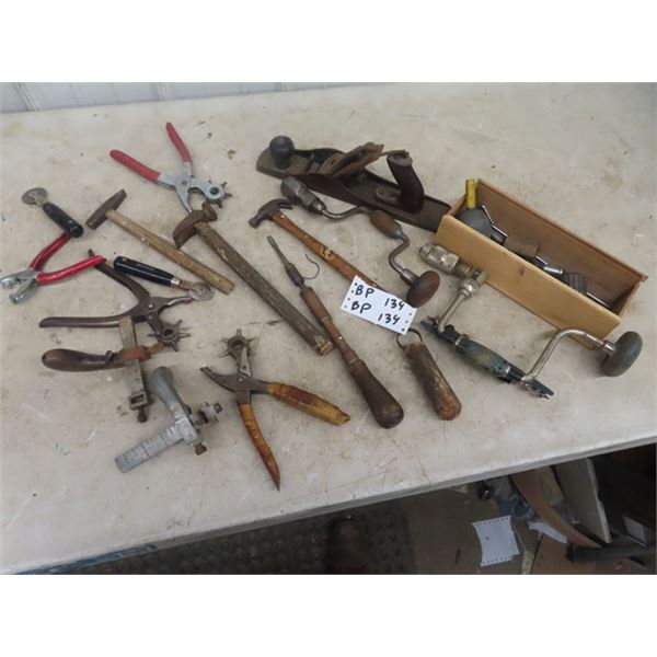 Leather Working Tools, Wood Planer, Drill plus  more