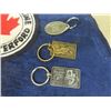 Image 2 : 4 Belt Buckles, 2 Watch Fobs, Patches & Key Chains