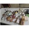 Image 1 : Electrical Light Fixtures, Switch Covers, mix of  Vintage + Modern, Breakers , Hangers, Timer