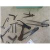 Image 2 : Wooden Handled Screw Driver, Pipe Wrench,  Picks, Punches, Drafting Instruments, Eagle Squirt Can